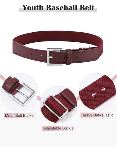 AWAYTR Youth Baseball Socks and Belt -Kids Baseball Belt for Boys Girs Softball4