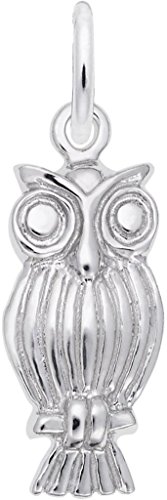 Rembrandt Screech Owl Charm - Metal - Sterling Silver