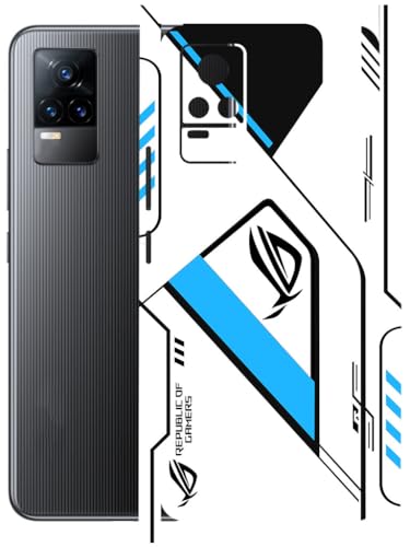 Image of AtOdds - Full Body Back Screen Guard Protector Film - Lamination Wrap Skin Sticker Compatible with VIVO Y73 | Scratchproof Matte Finish (RogBlue)