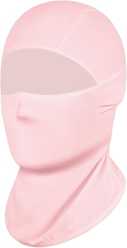 Miniatura 9 de Achiou - Pasamontañas con protección UV, seda de hielo, para hombres y mujeres, capucha para ciclismo, escalar, correr Negro,Negro