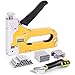 Price comparison product image Staple Gun 3 in 1 Heavy Duty Staple Gun with 3600 PCS Staples and Staple Remover, Manual Steel Nail Gun for Upholstery, Fixing Material, Decoration, Carpentry, Furniture