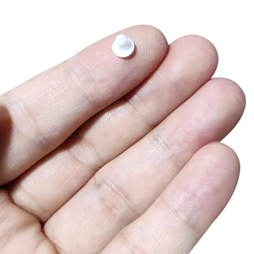 Image of MECCANIXITY Silicone Snap in Locking Hole Plugs Rubber Panel Seal Cover Flush Type Panel Round for Kitchen Rubber Bulkheads Waterproof Sealing Plugs 2.5mm /0.1 inch Diameter White,Pack of 20
