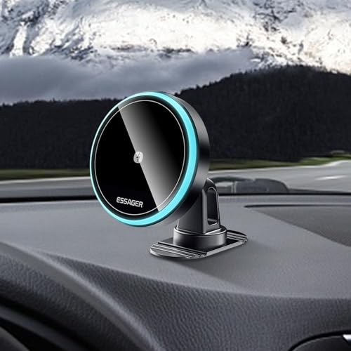 Cargador inalámbrico de coche 15W y soporte magnético para el salpicadero 3