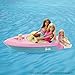 Barbie Toy Boat with Pet Puppy, Life Vest & Beverage Accessories, Fits 3 Dolls & Floats in Water