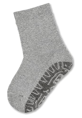 Sterntaler Calcetines con Suela de Goma Antideslizante, Gris Claro, 20 para Bebés