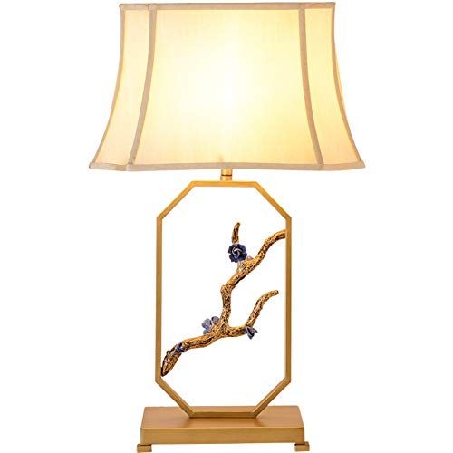 Desk Lamp Gold Color E27 Light Study Office Chinese Style Living Room Decoration Kids Bedroom Bedside Reading Lamp Fabric Shade Wrought Iron Plum Blossom Table Lamp with Button Switch steampunk buy now online Desk Lamp Gold Color E27 Light Study Office Chinese Style Living Room Decoration Kids Bedroom Bedside Reading Lamp Fabric Shade Wrought Iron Plum Blossom Table Lamp with Button Switch steampunk buy now online