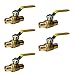 5 PIECES 1" PEX BRASS FULL PORT SHUT OFF BALL VALVE FULL PORT (LEAD-FREE)