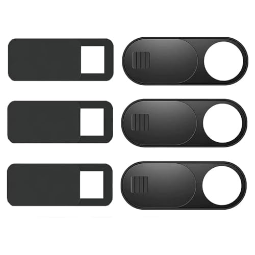 ウェブカメラカバー スライド式 6個セット プライバシーウェブカメラプロテクション 0.8mm 超薄型 Webcam Cover プライバシー保護 盗撮ハッカー防止 モデル3 モデルY対応 カメラ 目隠し 携帯電話/Echo Show/iPhone/iPa