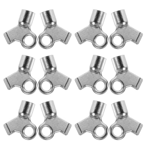 Homoyoyo Set 12 Chiavi per Spurgo Radiatori in Metallo Chiavi Quadrate Piccole per Valvole di Sfiato e Scarico Accessori per Radiatori Adatti a Riscaldamento Domestico e Appartamenti