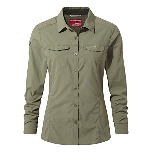 Craghoppers Damen Nl ADV Ls Hemd, Soft Moss, 46 EU