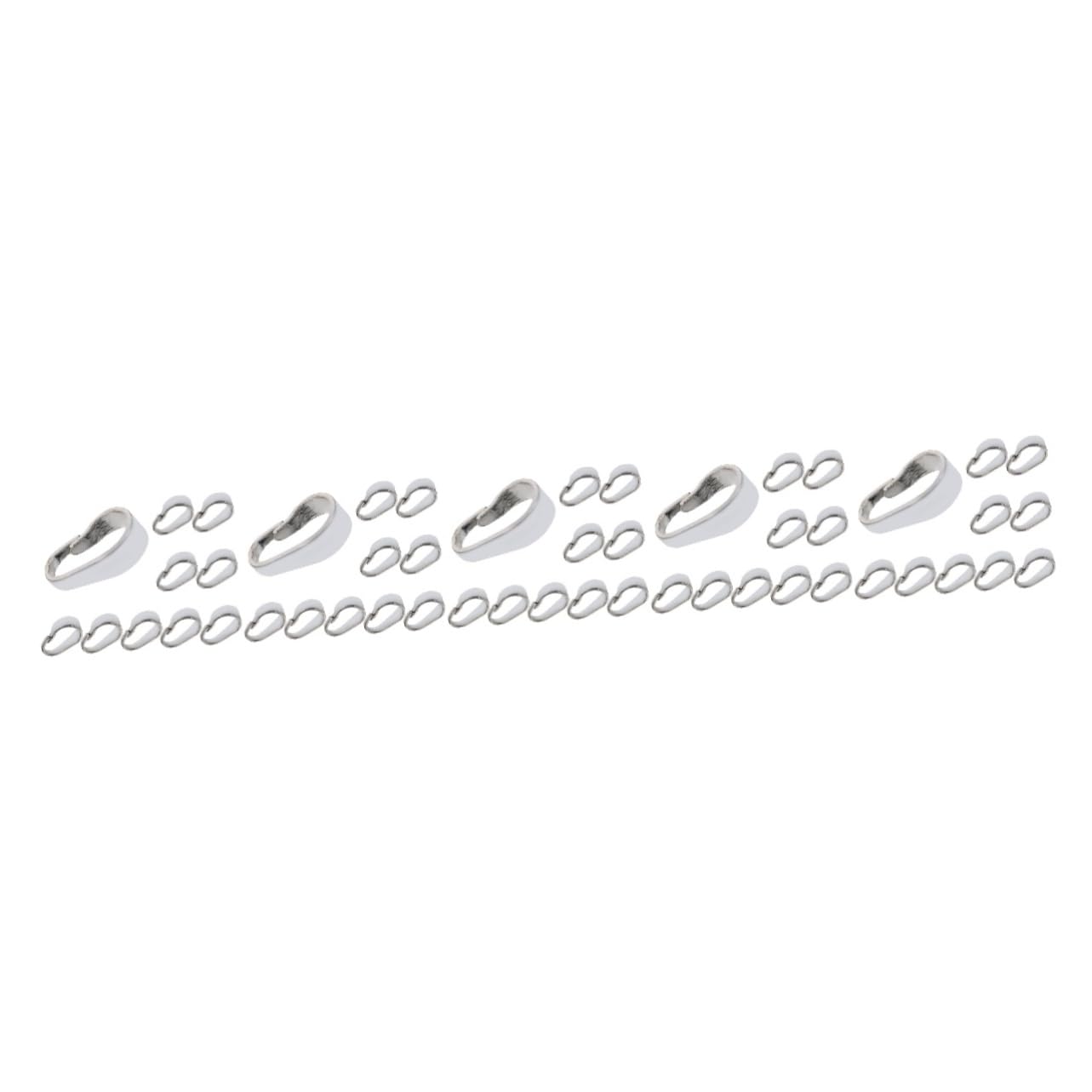 EXCEART 50pezzi Ganci Per Pendenti Di Chiusure Per Collane e Braccialetti Accessori Per Gioielli Resistente e Leggero Facile Da Usare Per Creazioni Artigianali