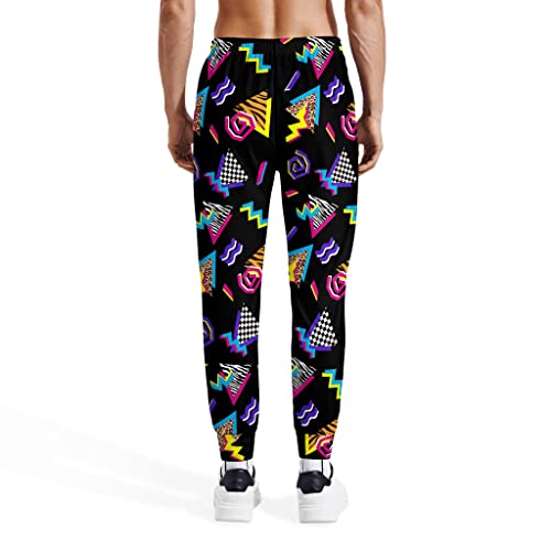 Htrewtregregre Funny 80S Mens Joggers Sweatpants,Casual Fashion Drawstring Running Pants With Pockets, 90S Outfit For Men Multicolor #TOP6