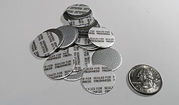 24 mm Bottle/Jar Press & Seal Foil Safety Tamper Resistant Seals Qty 25