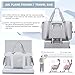 MUSEVOS Gym bag for Women, Travel Duffel Bags with Trolley Sleeve, Weekender Overnight Bag, Carry on Tote Bag Workout Dance Bag with Dry Wet Separated Pocket，Grey