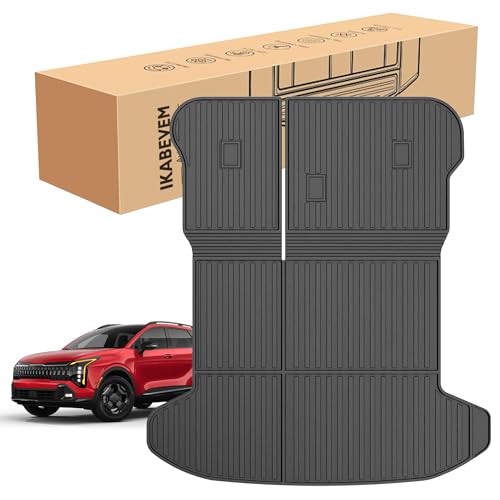 Cargo Mat Compatible with 2023-2025 2026 Kia Sportage (Gas Only) Trunk Mat with Backrest Mat - Custom Fit Cargo Liner Back Seat Cover Protector for Kia Sportage Accessories 2026 2025 2024 2023
