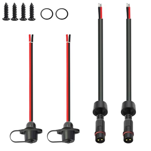 Connecteur étanche à 2 broches mâle femelle 16AWG M16 câble d'extension pour LED