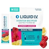 Liquid I.V. Sugar Free Electrolytes, Raspberry Lemonade,14 Count