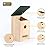 Almineez Bird House Wooden Wild Small Wood Nesting Box Nesting Handy Home Garden Pressure Treated for Wild Birds Sparrows Blue Tits Robin with Traditional Hinged Roof