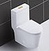 WinZo 23-inch Small Toilet One Piece with Golden Push Button Modern Design For Compact Narrow Bathroom 12