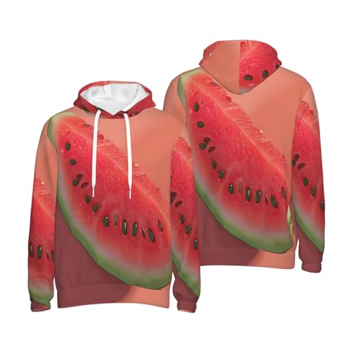 Sweat à capuche homme rouge EdWal imprimé pull sport poche - 7