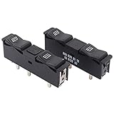 NewYall Pack of 2 Front Left Driver and Right Passenger Side Door Window Switch for Mercedes 190D/190E 84-89, 240D/380SEC 82-83, 300CD/300D/300TD 82-85, 300SD 81-85, 380SEL 81, 500SEC 84-85, 500SEL 84