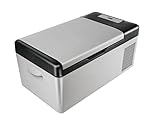 Tropicool Automatic Car Thermal Box TFF 15, 15 Ltr Car Refrigerator, 12/24V DC And 230V Ac Car Fridge, Portable Freezer With Compressor, Electric Cooler For Car Road Trips Travel And Home Use, Grey