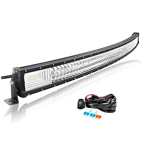 Faro LED trabajo 132cm curvo para solucionar la falta de luz en camión y barco