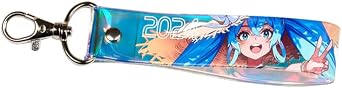 Racing Miku 2024 Tropical Ver. Aurora Tape Keychain