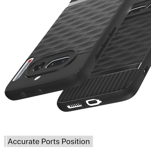 Image of Outlouders Back Cover for Nothing Phone 4a 5G | Full Camera Protection | TPU Soft Flexible Shockproof Bumper Case (Black)