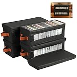 Poignées de transport pratiques : il y a une poignée à chaque extrémité de la mallette CD. Les poignées latérales renforcées permettent un transport sûr et confortable de votre boîte de rangement DVD sans risque de dommages ou de glissement