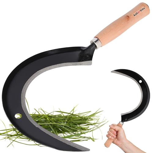 KOTARBAU® Pala Rotonda da 235 mm, Falce per Falce da Giardino