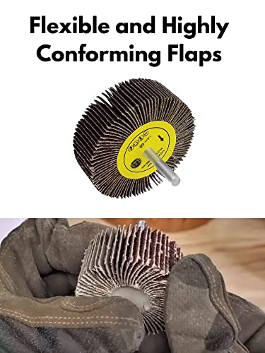 Line10 Tools 16Pk Flap Sanding Wheels Kit Fits Drill And Die Grinder For Wood And Metal #TOP4