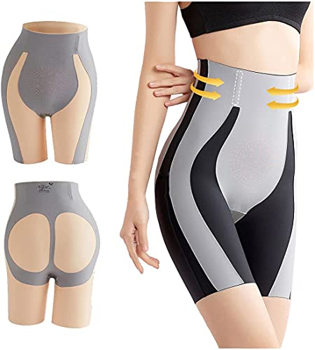 5kg Abnehmen Lift Up Hip Shaper, Multifunktion unsichtbar atmungsaktiv Shapewear, hohe Taille Body Shaper Oberschenkel Slimmer Butt Lifter Shorts, Körperform Höschen nahtlos Tummy Control (Haut, M) Cover
