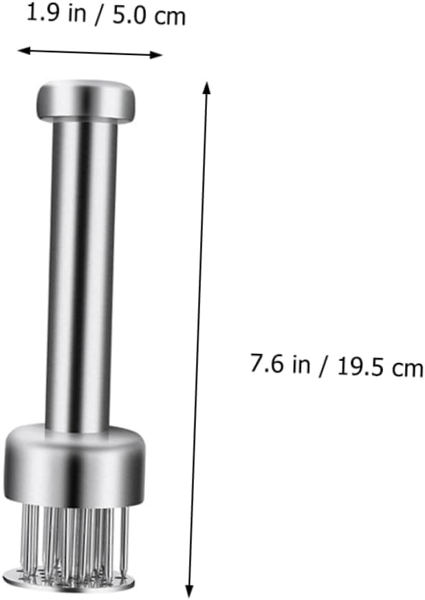 Mikinona Stainless Steel Meat Tenderizer for Pork Belly Cooking Meat Shredder Twist Tool Kitchen Steak Tenderizer Household Cooking Tool Pork Pounder