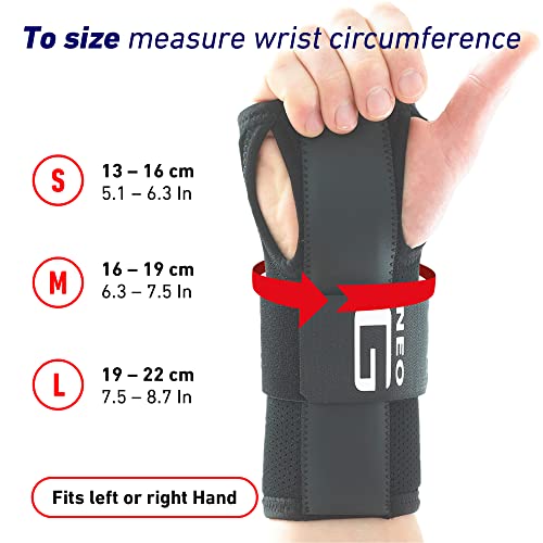 Easy-Fit Wrist Brace for Carpal Tunnel - Hand Splint for Injuries - Left/Right - Class 1 Medical Device