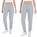 Produktbild ROSS CAMP Jogginghose Damen - Sporthose Frauen Baumwolle, Trainingshose Fitness High Waist, Sweatpants Slim Fit Freizeithose Lang, Jogging Hose Laufhosen Modern 2erPack Grau/M