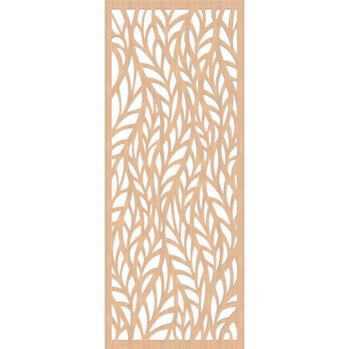 Image of Ortonville Decorative Pierced Fretwork Wood Wall Panels, 17 3 /8 inchW x 44 3 /8 inchH x 1 /4 inchT, Hickory