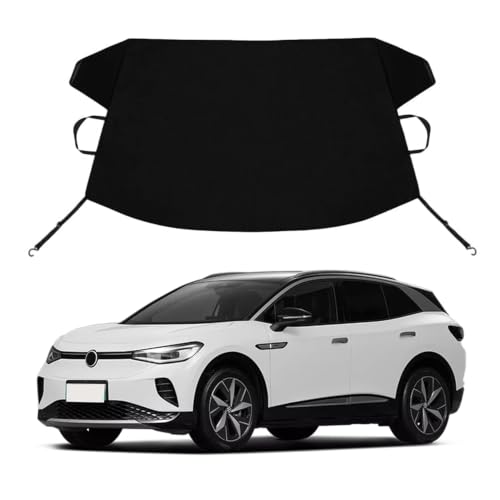 Image of ID.4 Custom Windshield Cover for Ice and Snow VW ID.4 Heavy Duty 600D Oxford Fabric Windshield Protector Fit Waterproof Frost Snow Cover Winter Car Accessories