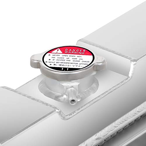 Dna Motoring Ra-Fm64-3 Aluminum Racing Radiator,Metallic #TOP1