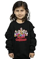 Disney Girls Mickey Mouse And Friends Christmas Sweatshirt Black 9-11 Years