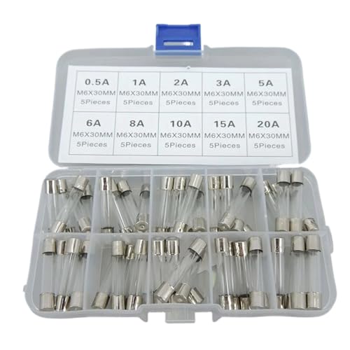 50 �s�[�X/�� 6 × 30 �~�����[�g�������u���[�K���X�ǃ~�b�N�X�q���[�Y�l�ߍ��킹�{�b�N�X�~�b�N�X�L�b�g T 0.5A 1A�A2A�A3A�A5A�A6A�A8A�A10A�A15A�A20A 3 �Z���`���[�g�� 6x30 C1