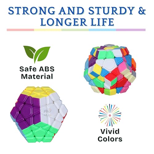 Image of MoYu Meilong Professional Speed Cube, Stickerless Magic Puzzle Cube with Instructions (Megaminx)