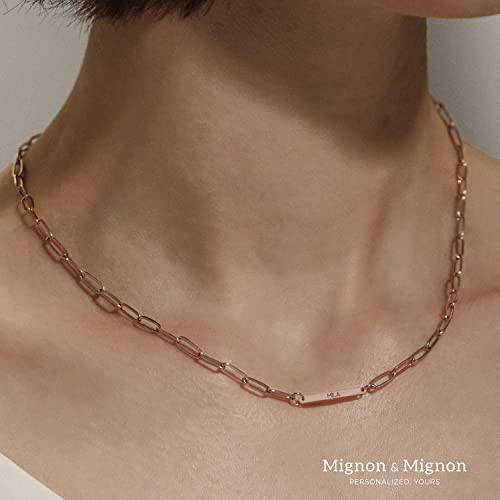 Custom Paper Clip Chain Name Necklace Summer Jewelry For Women Multiple Engraved Necklace Best Friend Birthday Gift For Her Friendship Necklace Personalized Necklace For Girls -P-1N #TOP7