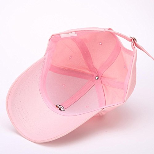 Clearance Men Women Cute Ice Cream Embroidery Adjustable Hat Baseball Cap (Pink) - Thumbnail 4