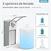 Imagen de ARNOMED 1 dispensador jabon baño pared de aluminio para 1000 ml