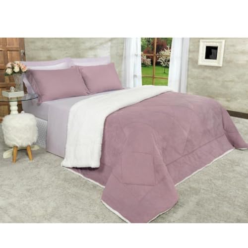 Coberdrom Premium Sherpa Edredom Dupla Face Cobertor Manta Felpuda Casal | Queen | Amp Magazine (Lil