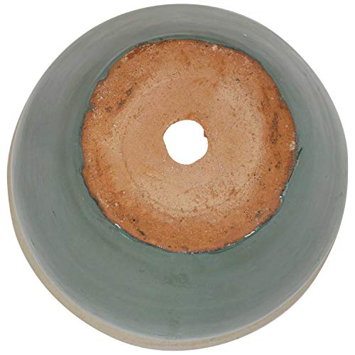 Sunnydaze Chalet Ceramic Flower Pot Planter With Drainage Holes - Set Of 2 - High-Fired Glazed Uv And Frost-Resistant Finish - Outdoor/Indoor Use - Seafoam - 9-Inch #TOP5