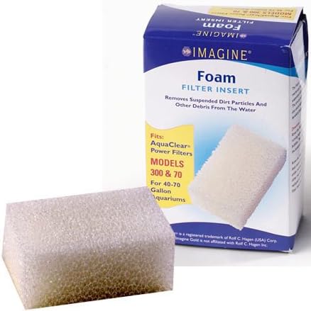 Imagine Gold AIM71396 3-Pack Aquaclear Foam Insert, 70-Gallon