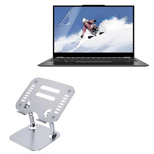 Base ajustable para laptop BoxWave metálica plateada miniatura 1
