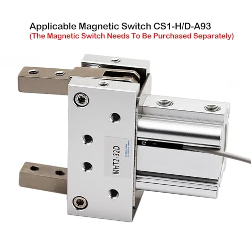 Pince pneumatique pivot MHT2-50D à bascule de serrage cylindre à doigt - 7